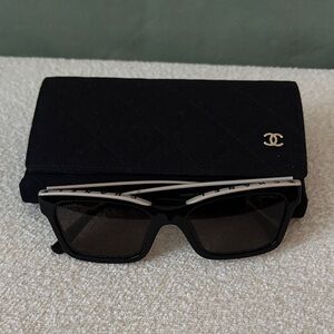 Chanel Black Square Sunglasses